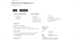 Desktop Screenshot of francesebarron.com