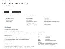 Tablet Screenshot of francesebarron.com